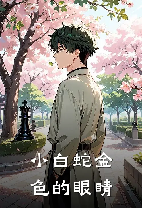 小白蛇金色的眼睛