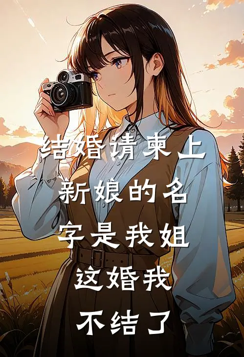 结婚请柬上新娘的名字是我姐,这婚我不结了吗