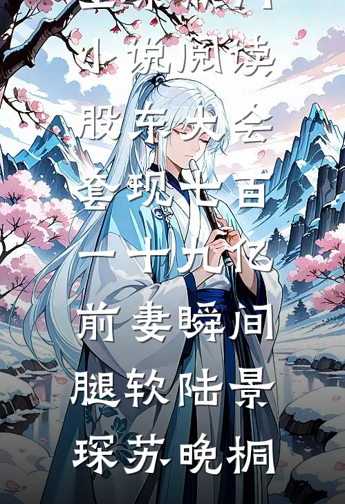 股东大会套现七百一十九亿前妻瞬间腿软陆景琛苏晚桐免费小说全集_热门小说阅读股东大会套现七百一十九亿前妻瞬间腿软陆景琛苏晚桐