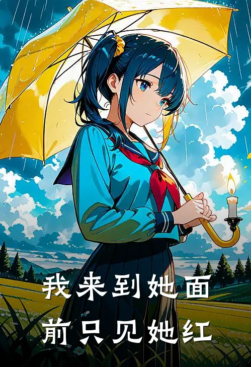 我来到她面前只见她红